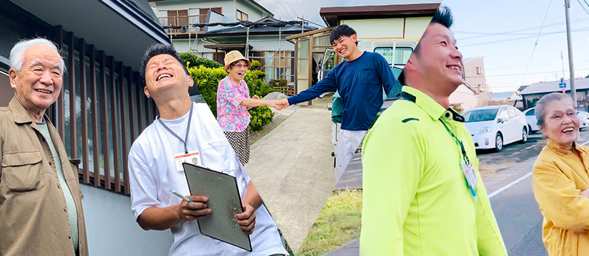 スタッフとお客様 写真
